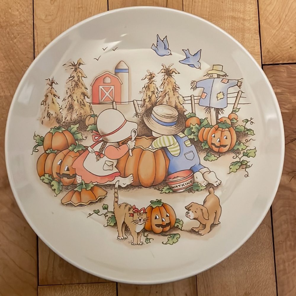 Vintage 1991 Country Kids Collector’s Dessert Plate, Set of 4 - Picture 4 of 9